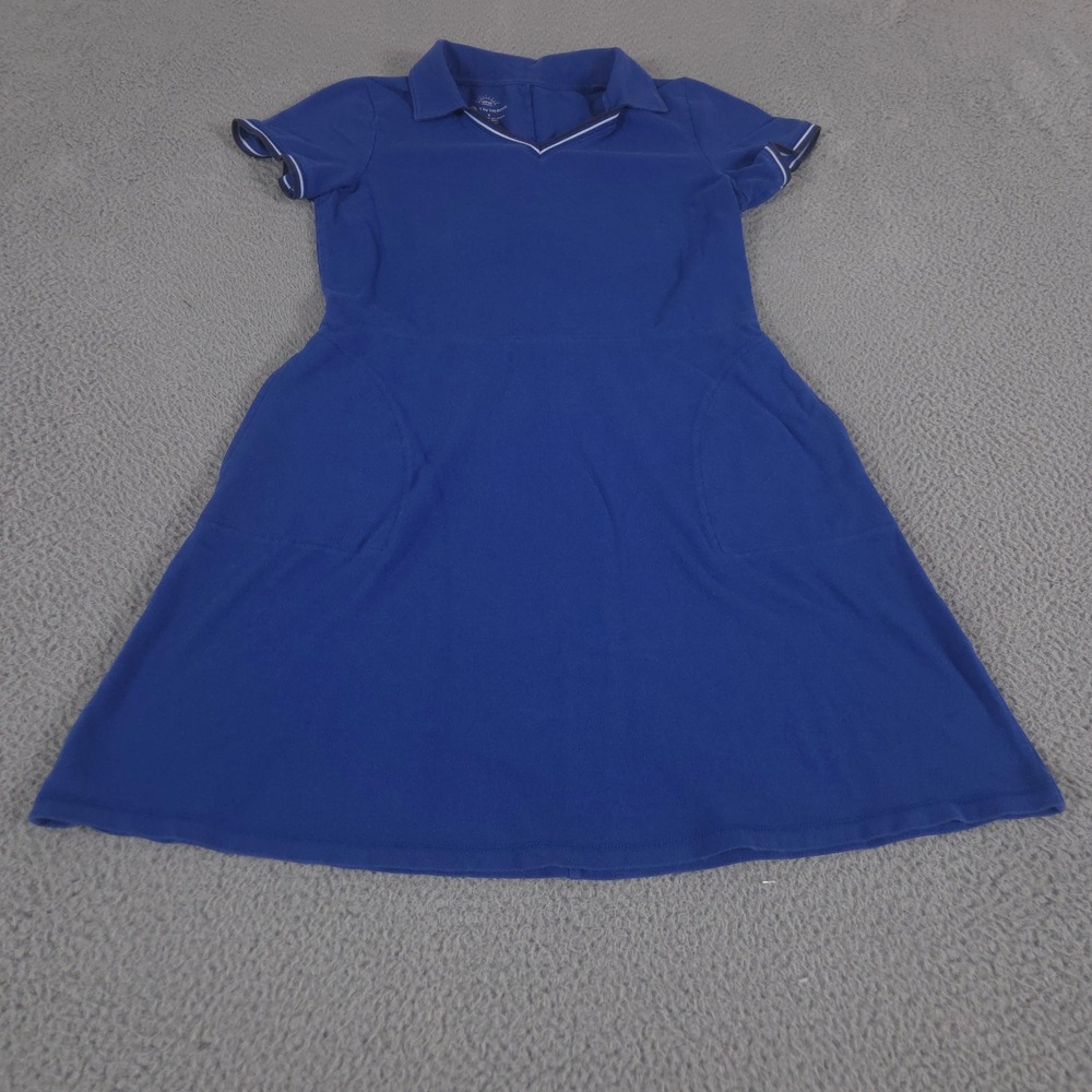 T by Talbots Dress Womens Small Blue Cotton Modal UPF 50 Pockets Active Tennis